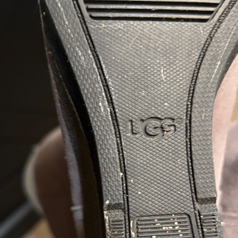 UGG Women's Taupe Suede Wedge Boots - Picture 13 of 15